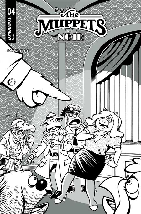 Muppets Noir #4 Cover E Inc 1:15 Roger Langridge Line Art Variant