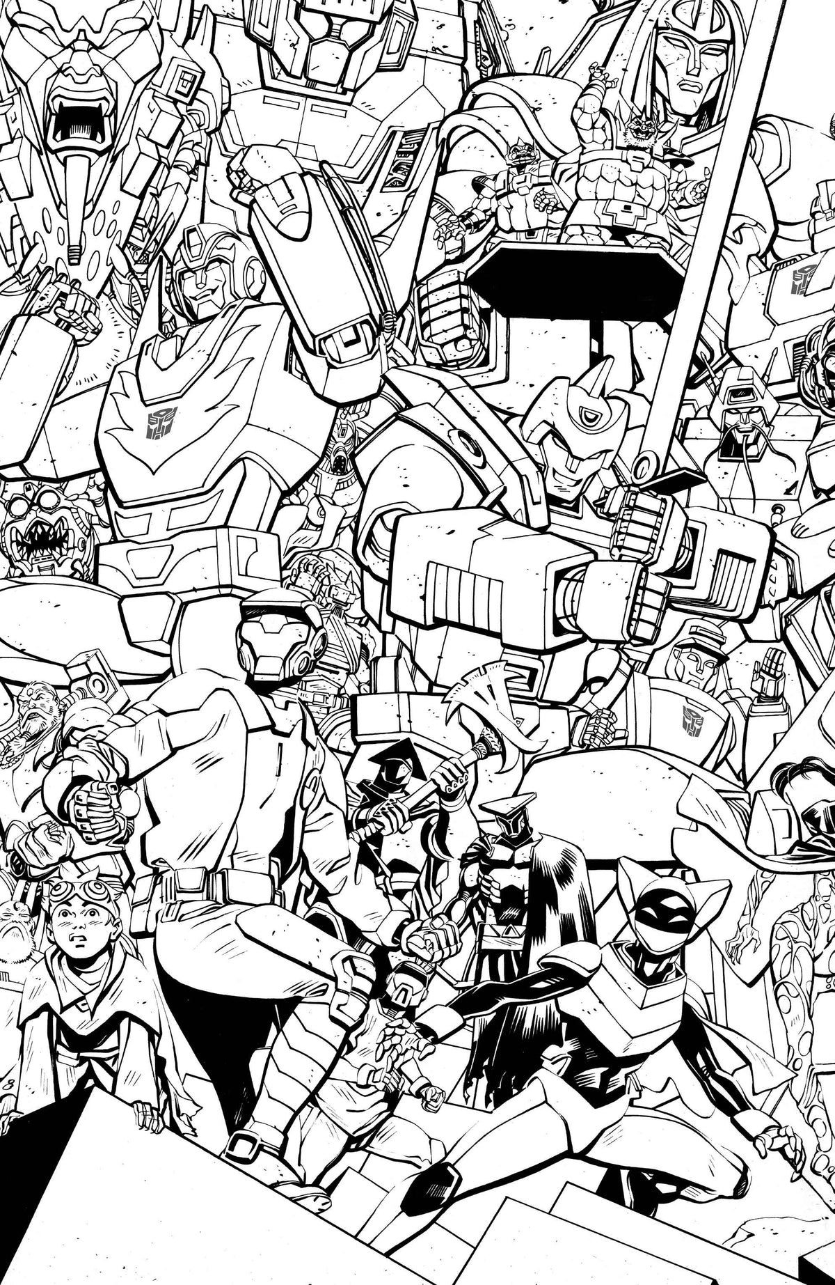 Void Rivals #31 Cover I Tom Reilly Energon Universe 3rd Anniversary Black & White Variant