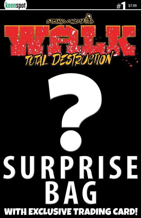 Walk Total Destruction #1 (One Shot) Cvr B Stefano Cardoselli Surprise Cover Bagged With Trading Card Var