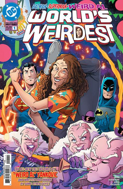 Batman Superman Weird Al Worlds Weirdest #1 (One Shot) Cvr A Dan Schoening