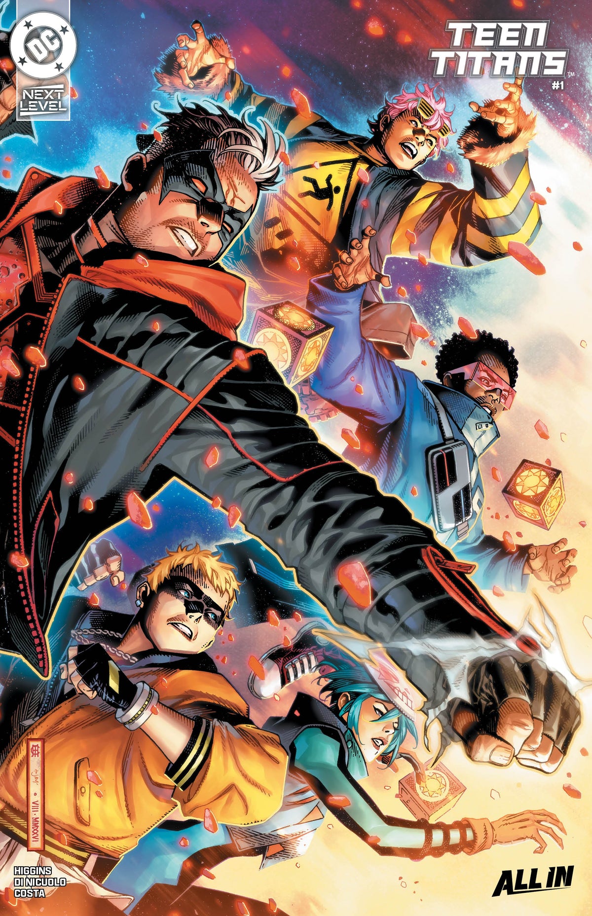 Teen Titans #1 Second Printing Cover C Jim Cheung Foil Variant