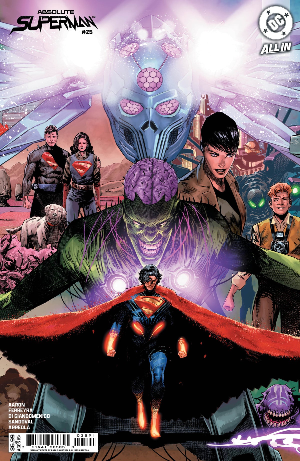 Absolute Superman #25 Cover I Rafa Sandoval Middle Connecting Card Stock Variant