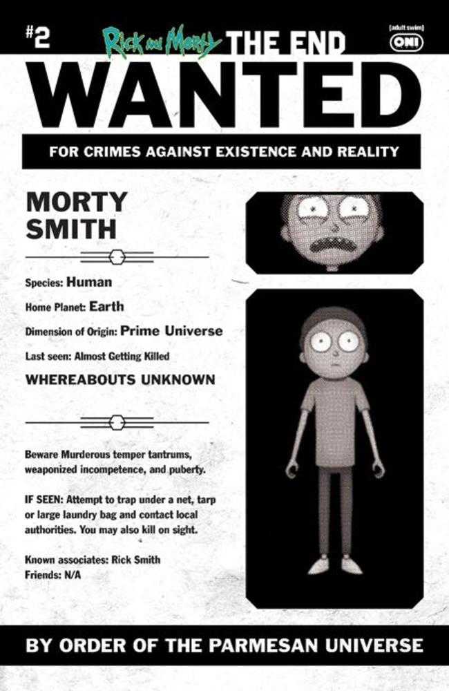 Rick And Morty The End #2 (Of 6) Cover C 1 in 10 Phil Murphy Most Wanted Variant
