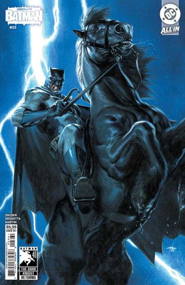 Absolute Batman #23 Cover E Gabriele Dell Otto Dark Knight Returns 40 Th Anniversary Card Stock Variant