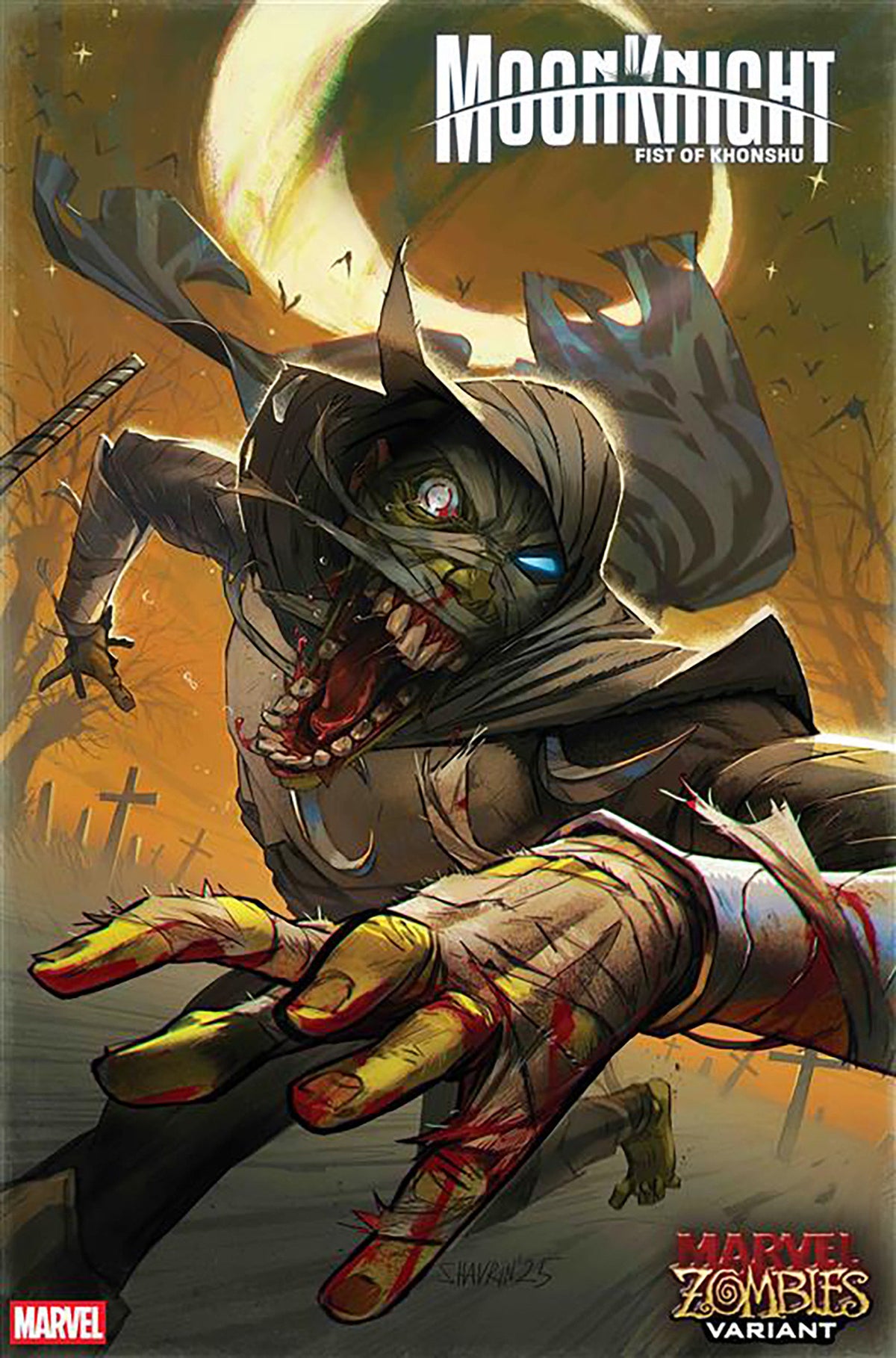 Moon Knight: Fist Of Khonshu #13 Ivan Shavrin Marvel Zombies Variant