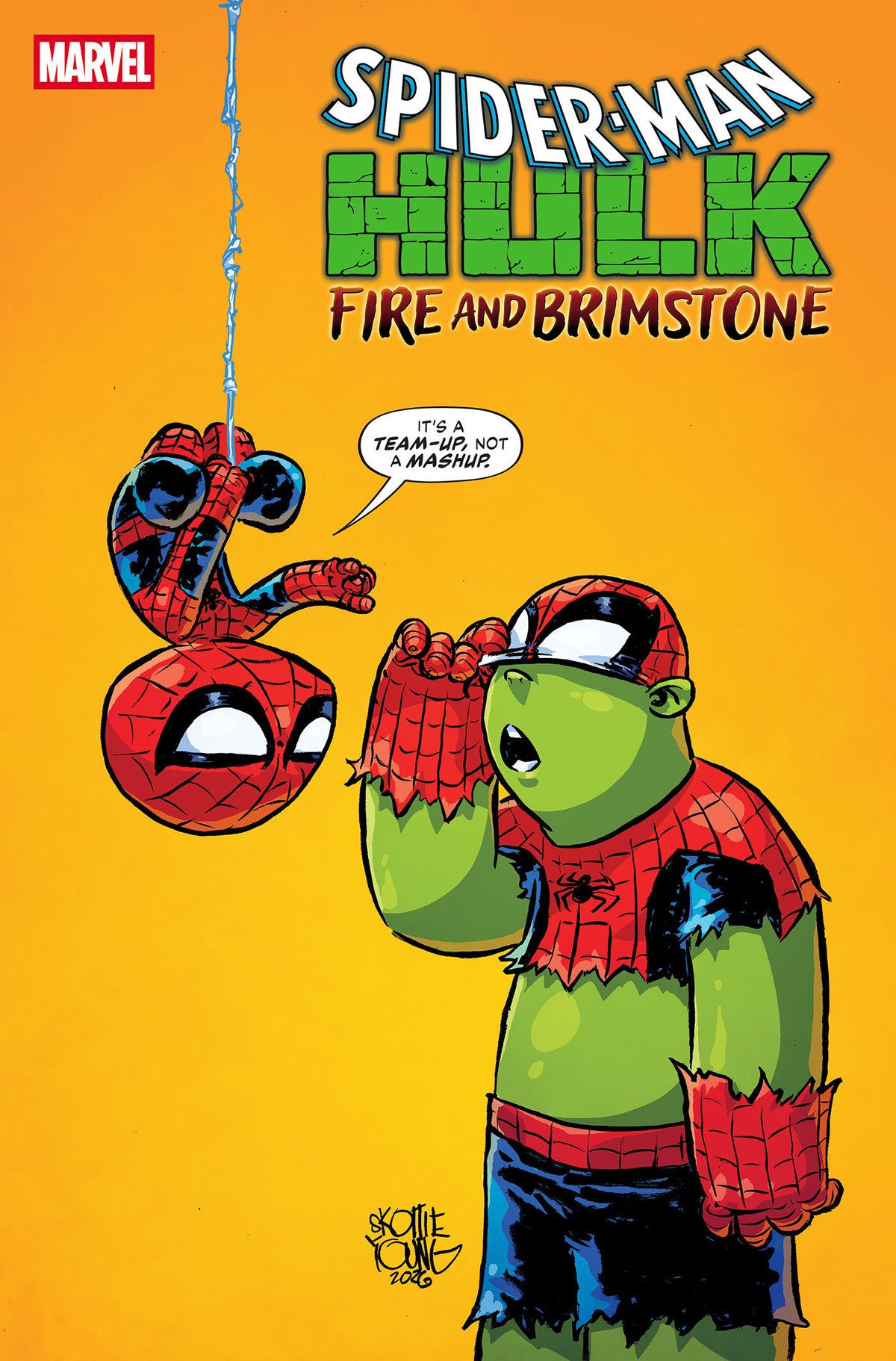 Spider-Man/hulk: Fire And Brimstone #1 Skottie Young Variant