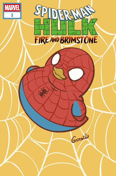 Spider-Man/hulk: Fire And Brimstone #1 Godtail Marvel Duck Variant