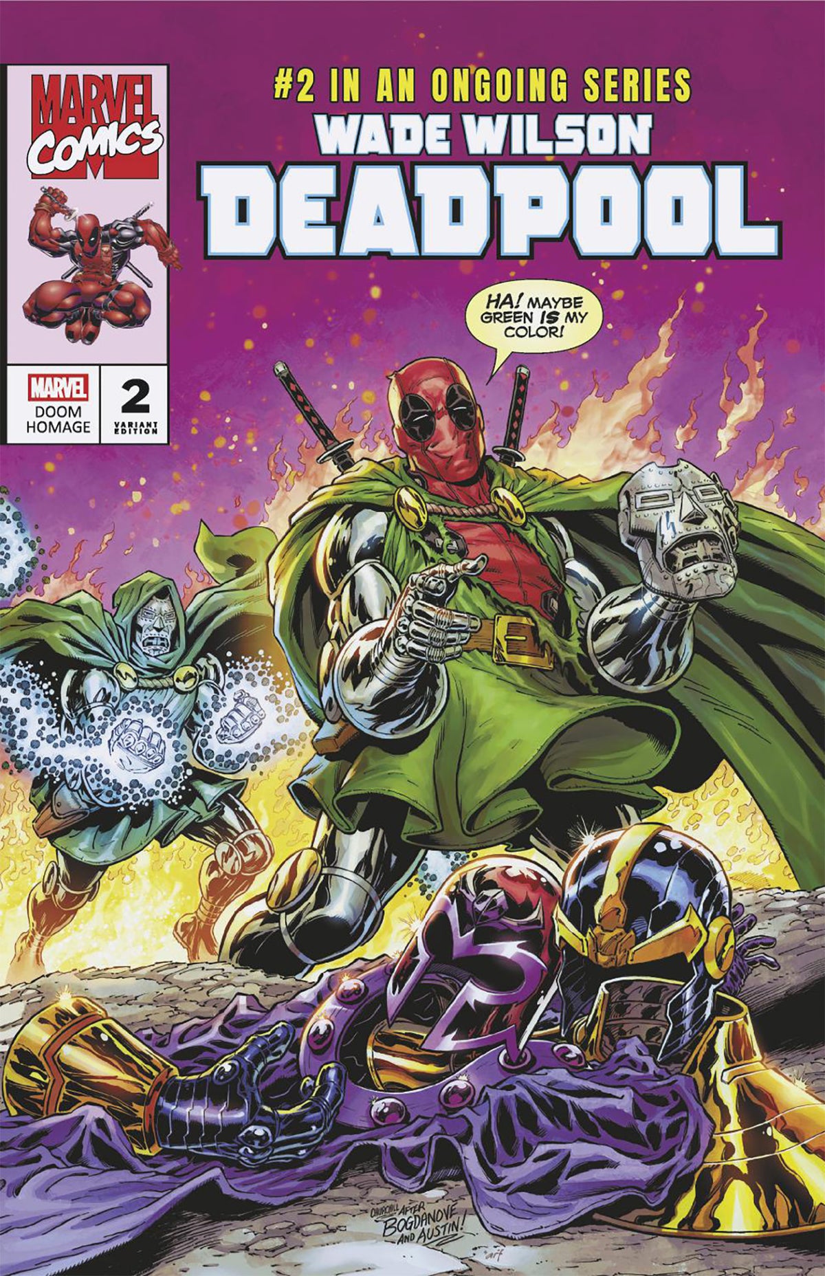 Wade Wilson: Deadpool #2 Ian Churchill Doom Homage Variant