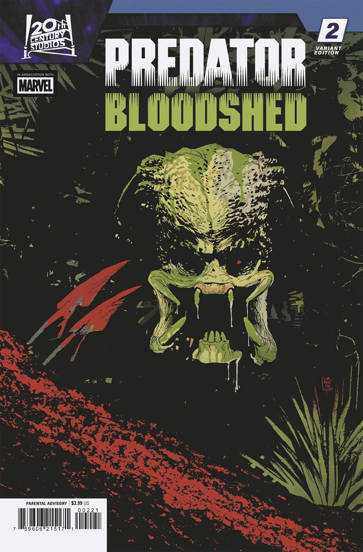 Predator: Bloodshed #2 Andrea Sorrentino Variant