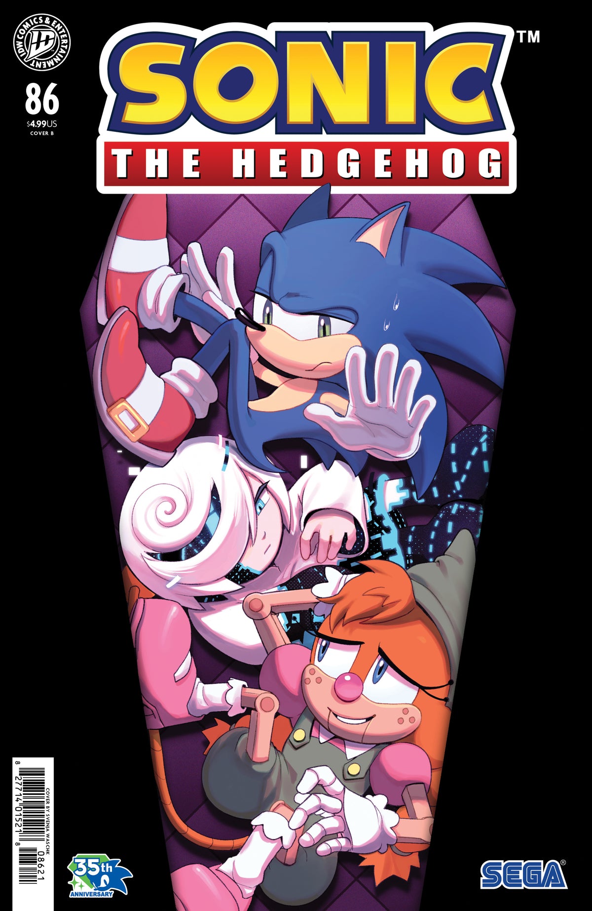 Sonic The Hedgehog #86 Variant B (Waschk)