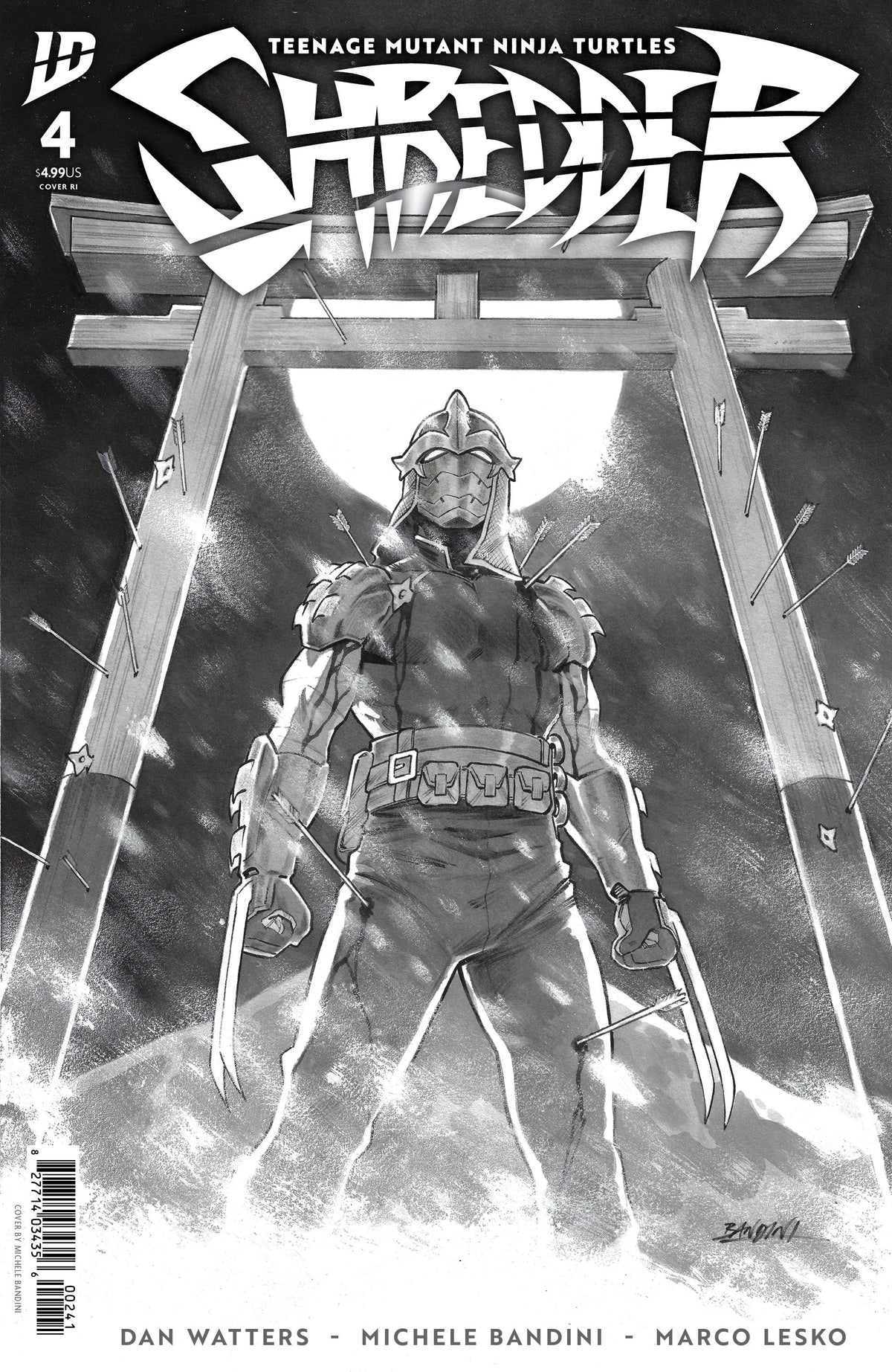 Teenage Mutant Ninja Turtles: Shredder #4 Variant Ri (10) (Bandini Black & White)