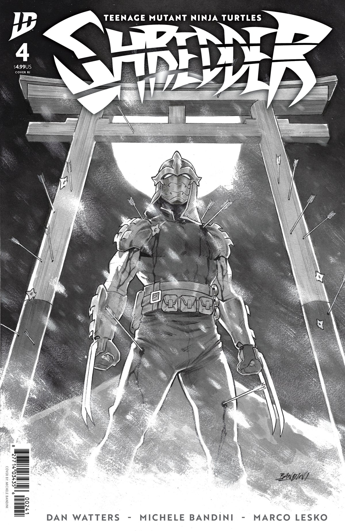 Teenage Mutant Ninja Turtles: Shredder #4 Variant Ri (10) (Bandini Black & White)