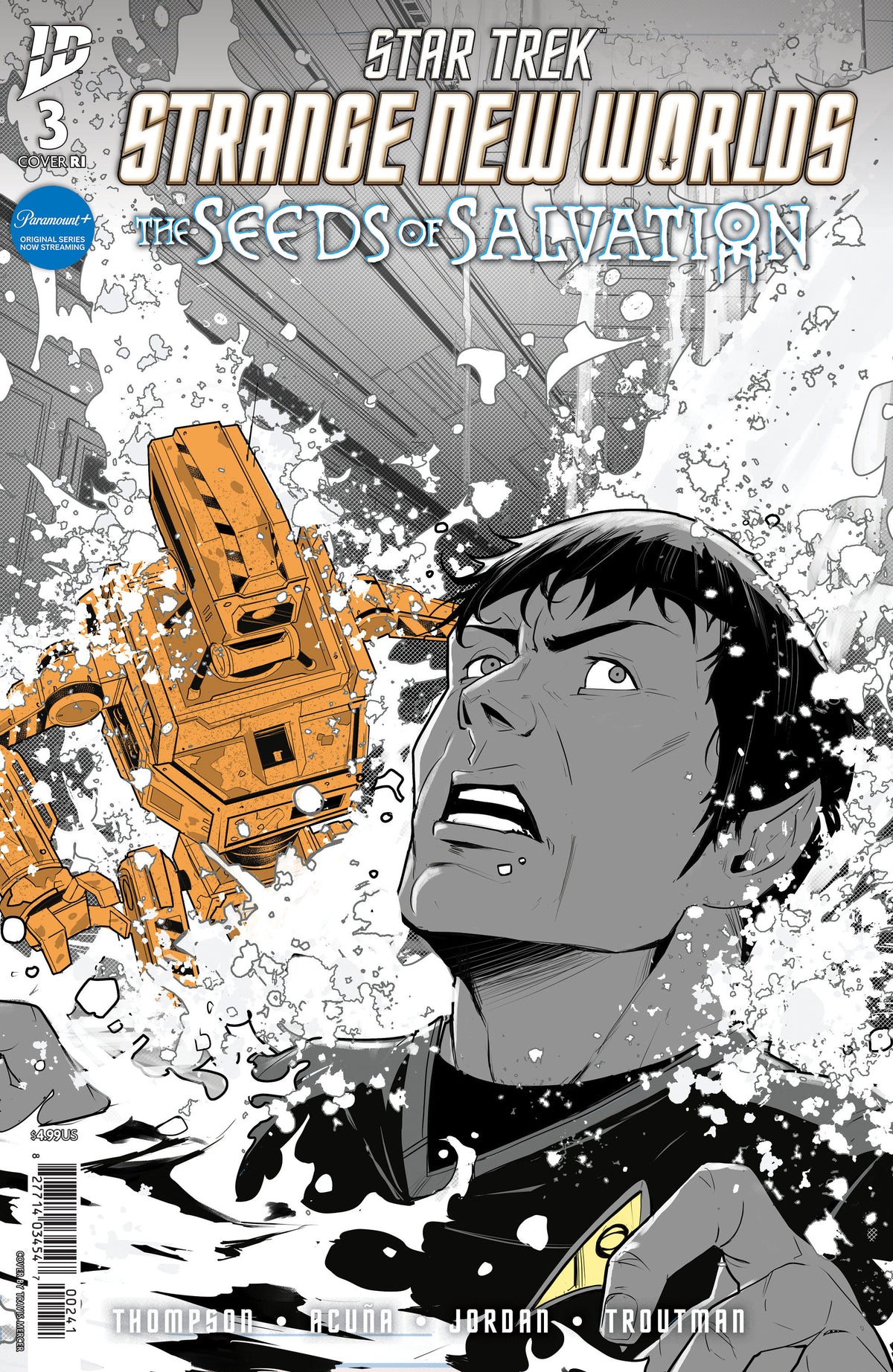 Star Trek: Strange New Worlds The Seeds Of Salvation #3 Variant Ri (10) (Mercer Black & White)