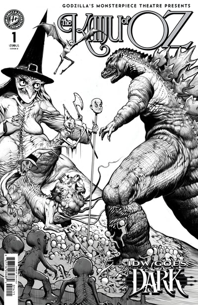 Godzillas Monsterpiece Theatre Presents: The Kaiju of Oz Variant D (Ayala Idw Goes Dark Variant)