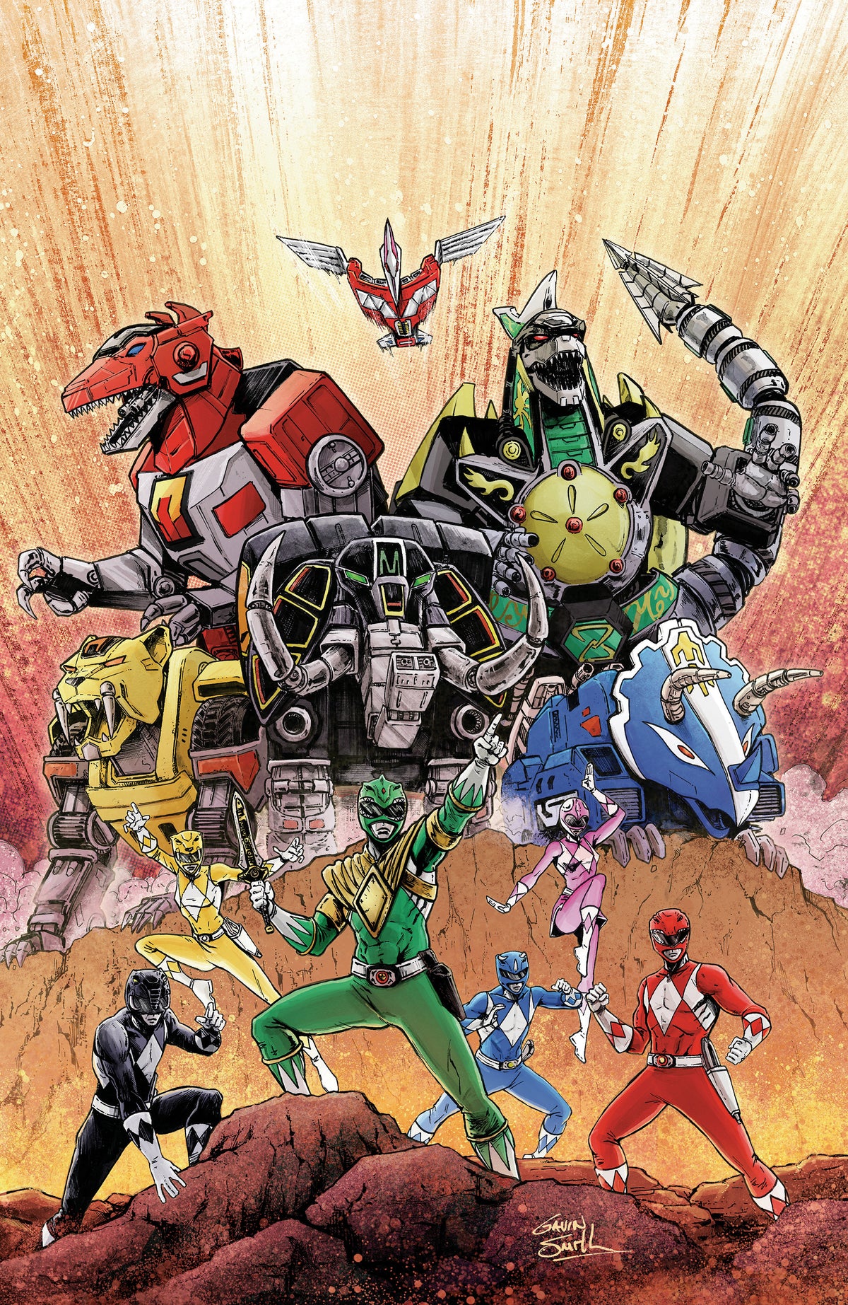 Mighty Morphin Power Rangers: Zord Quest #1 D 1 in 10 Variant Edition (Full Art, Smith)