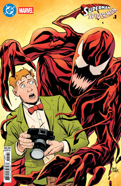 DC Marvel Superman Spider-Man #1 (One Shot) Cover F Steve Lieber Jimmy Olsen & Carnage Card Stock Variant