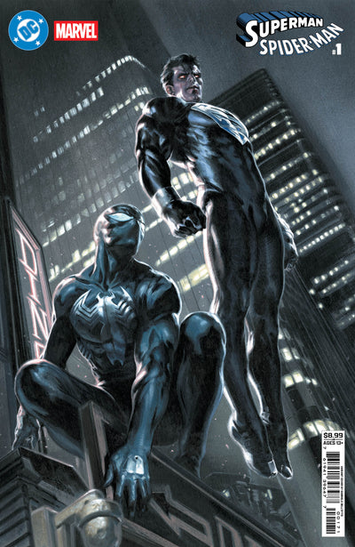 DC Marvel Superman Spider-Man #1 (One Shot) Cover G Gabriele Dell Otto Superman Black & Spider-Man Black Card Stock Variant