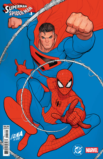 DC Marvel Superman Spider-Man #1 (One Shot) Cover Q David Nakayama Kingdom Come Superman & Spider-Man Card Stock Variant