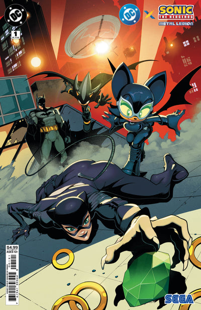DC X Sonic The Hedgehog The Metal Legion #1 (Of 5) Cover B Adam Bryce Thomas Card Stock Variant