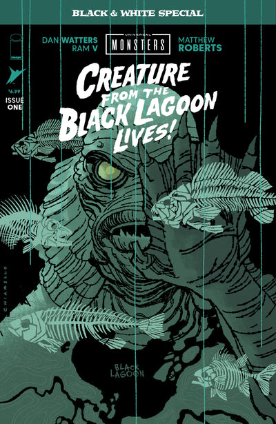 Universal Monsters Creature From The Black Lagoon Lives Black & White Special #1 (Of 2) Cover B Mark Chiarello Variant