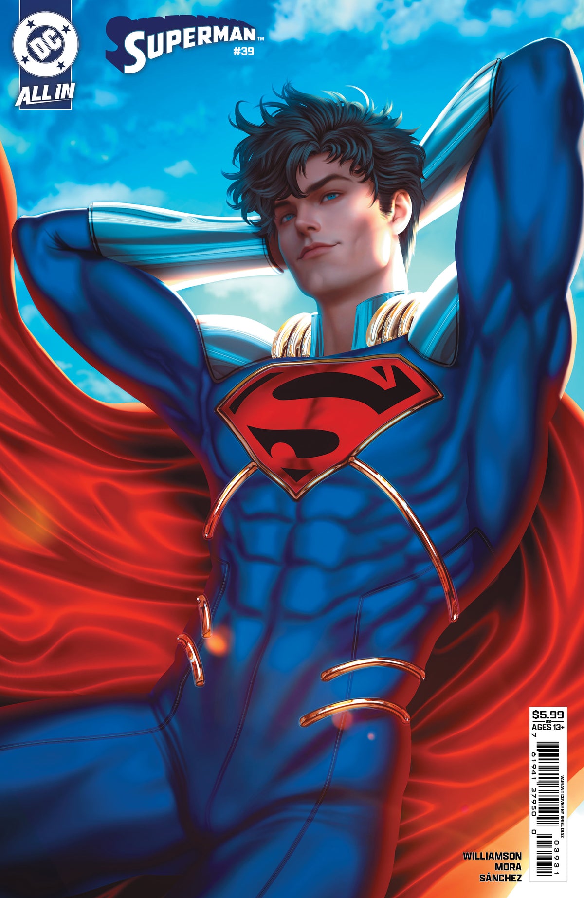 Superman #39 Cover C Ariel Diaz Card Stock Variant (The Reign Of The Superboys)