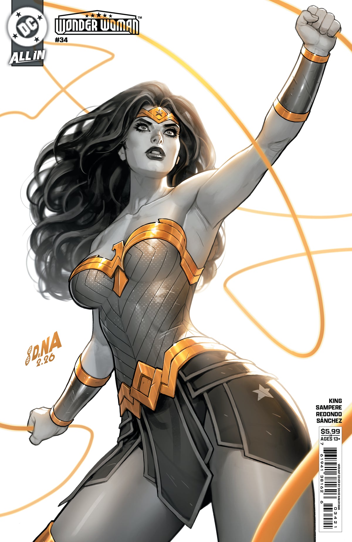 Wonder Woman #34 Cover B David Nakayama Card Stock Variant