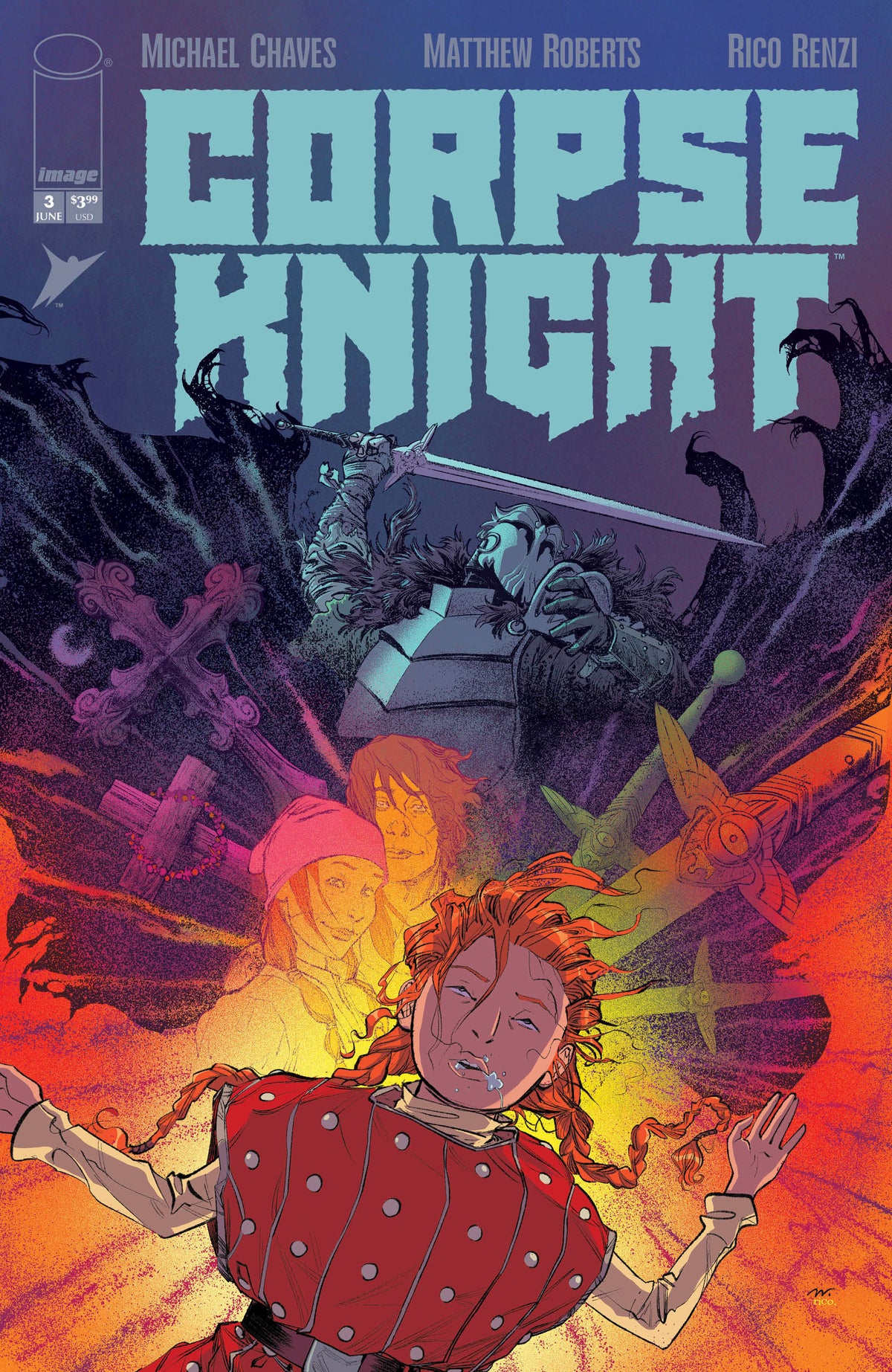 Corpse Knight #3 (Of 6) Cover A Matthew Roberts & Rico Renzi
