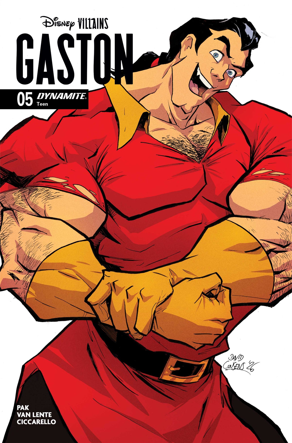 Disney Villains Gaston #5 Cover D David Cousens Variant