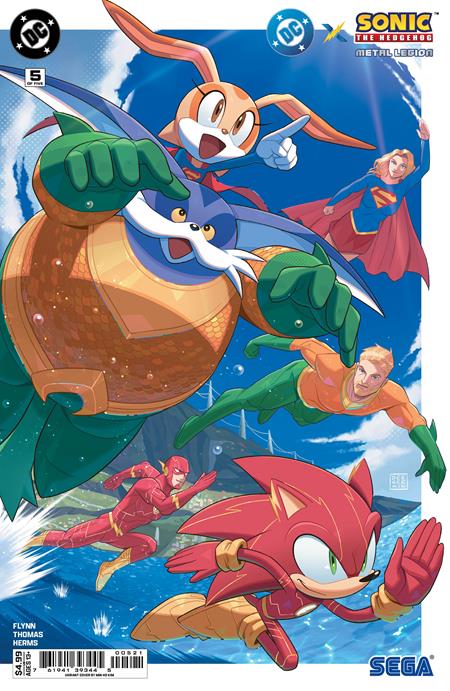 DC X Sonic The Hedgehog Metal Legion #5 (Of 5) Cover B Min Ho Kim Card Stock Variant