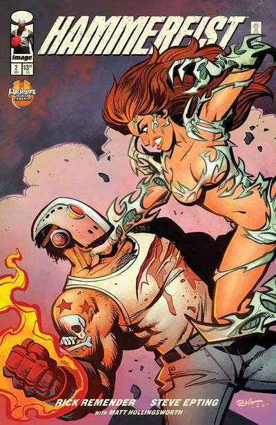 Hammerfist #2 Cover C Brett Parson Witchblade Team Up Variant (Mr)