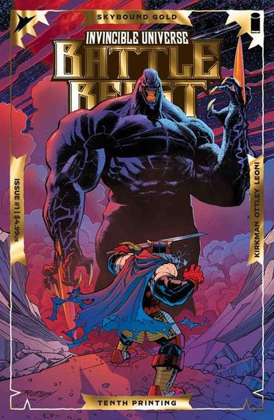 Invincible Universe Battle Beast #1 10Th Printing Cover B Ryan Ottley & Annalisa Leoni Emboss & Gold Foil Variant