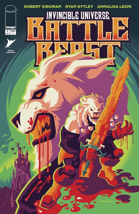 Invincible Universe Battle Beast #1 10Th Printing Cover F Tom Whalen Variant