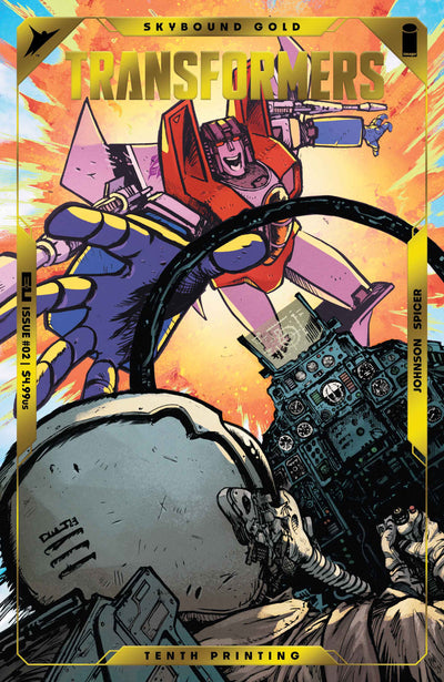 Transformers #2 10 Th Printing Cover A Daniel Warren Johnson & Mike Spicer Emboss & Gold Foil