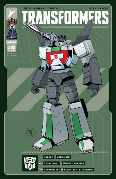 Transformers #2 10 Th Printing Cover J Dan Mora & Andres Juarez Variant