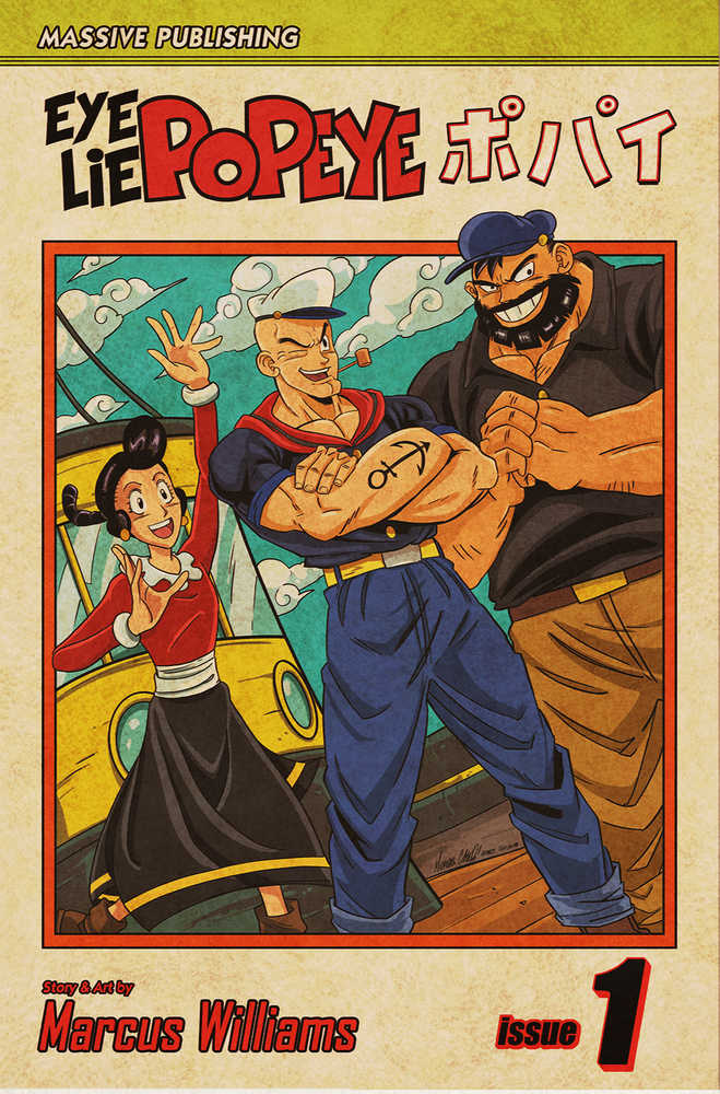 Eye Lie Popeye #1 (Of 5) Calero Homage Faux Leather Variant