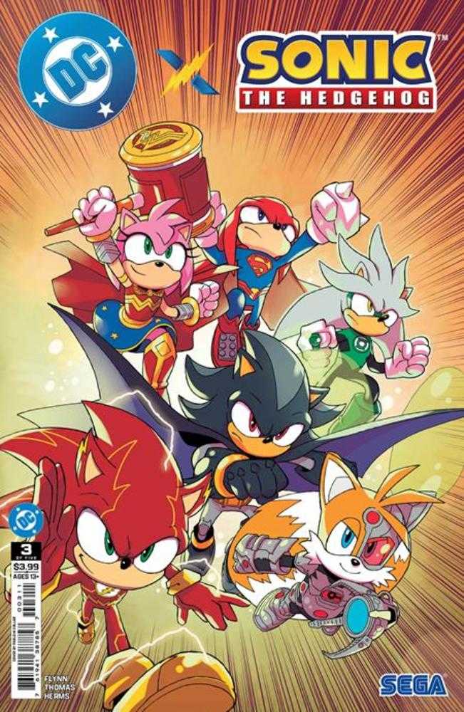 DC X Sonic The Hedgehog #3 (Of 5) Cover A Pablo M Collar