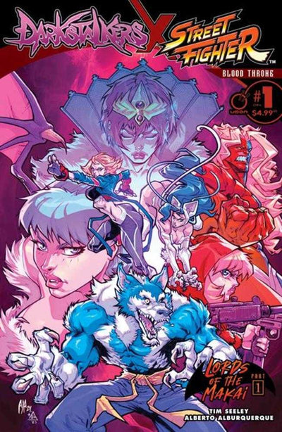 Darkstalkers X Street Fighter Blood Throne #1 (One Shot) Cover A Alberto Alburquerque