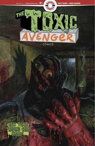 Toxic Avenger Comics #1 Cover D Fred Harper Exclusive Trading Card By Mayday Trippe Variant (Mature)