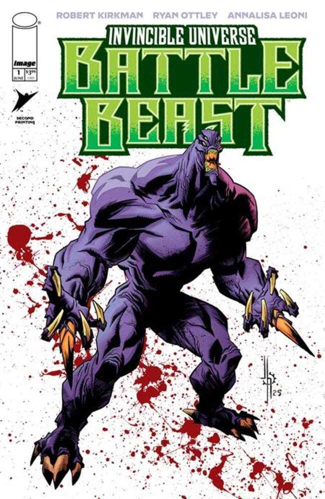 Invincible Universe Battle Beast #1 2nd Print Cover B Jason Howard Variant