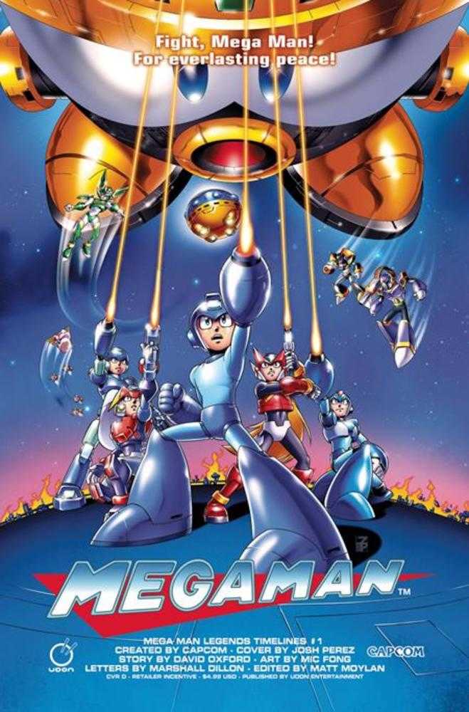 Mega Man Legends Timelines #1 (One Shot) Cover D Inc 1:5 Josh Perez Variant