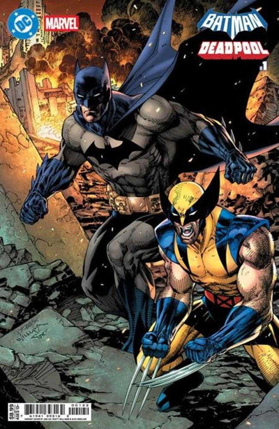 DC Marvel Batman Deadpool #1 (One Shot) Cover K Jim Lee Batman Wolverine Card Stock Variant Imperfect