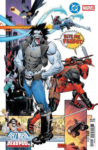 DC Marvel Batman Deadpool #1 (One Shot) Cover M Sean Gordon Murphy Lobo Deadpool Card Stock Variant Imperfect