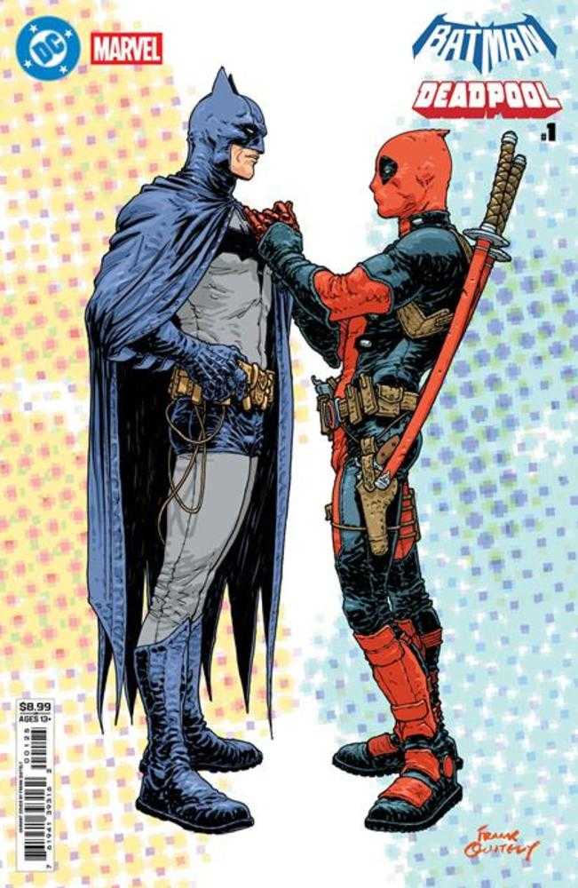 DC Marvel Batman Deadpool #1 (One Shot) Cover N Frank Quitely Batman Deadpool Card Stock Variant Imperfect