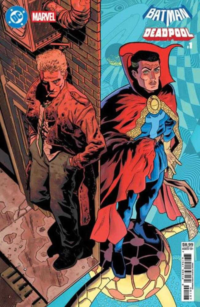 DC Marvel Batman Deadpool #1 (One Shot) Cover P Hayden Sherman Constantine Dr Strange Card Stock Variant Imperfect