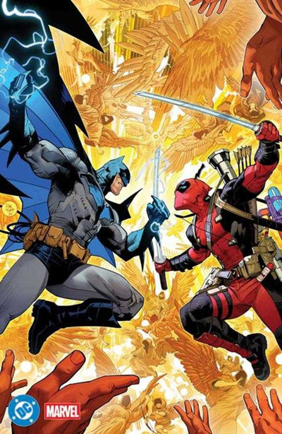 DC Marvel Batman Deadpool #1 (One Shot) Cover T Dan Mora Foil Variant Imperfect