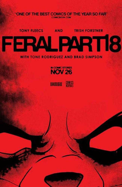 Feral #18 Cover B Tony Fleecs & Trish Forstner Movie Poster Homage Variant