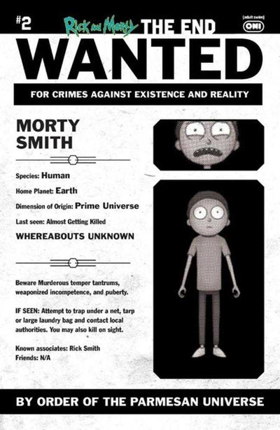 Rick And Morty The End #2 (Of 6) Cover C 1 in 10 Phil Murphy Most Wanted Variant