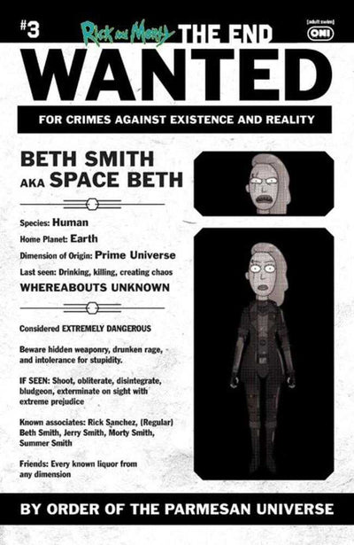 Rick And Morty The End #3 (Of 6) Cover C 1 in 10 Phil Murphy Most Wanted Variant