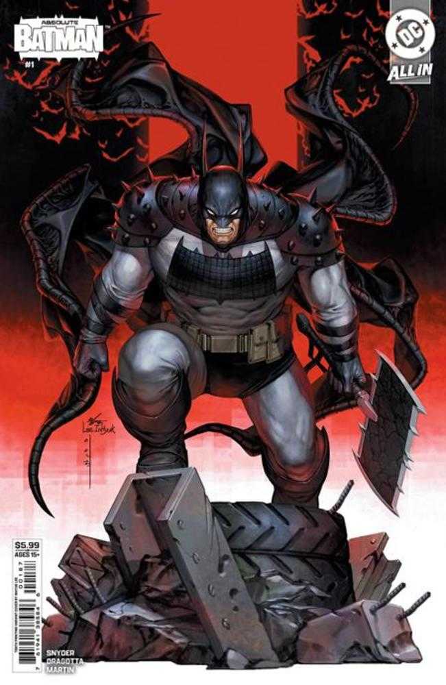 Absolute Batman #1 Tenth Printing Cover B In Hyuk Lee Card Stock Variant This item will delay your order until release date of 1/21/2026