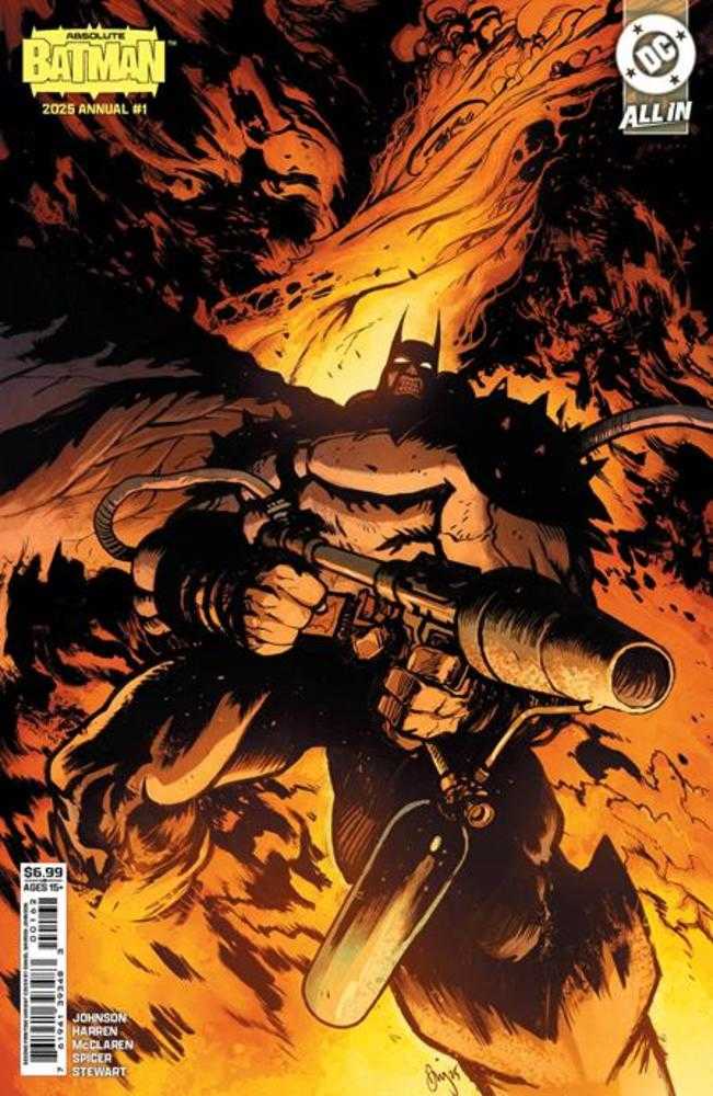 Absolute Batman 2025 Annual #1 (One Shot) 2nd Print Cover B Daniel Warren Johnson Flamethrower Card Stock Variant -This item will delay your order until release date of 1/21/2026